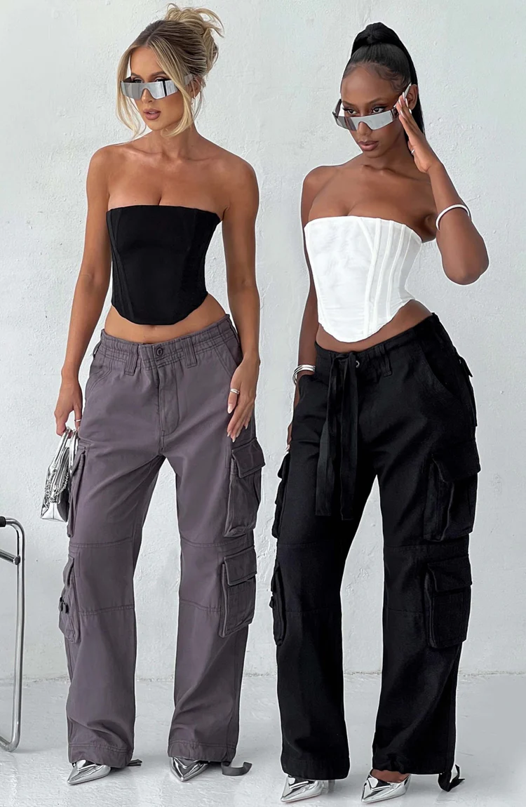 Tinashe Cargo Pants - Charcoal - Image 7