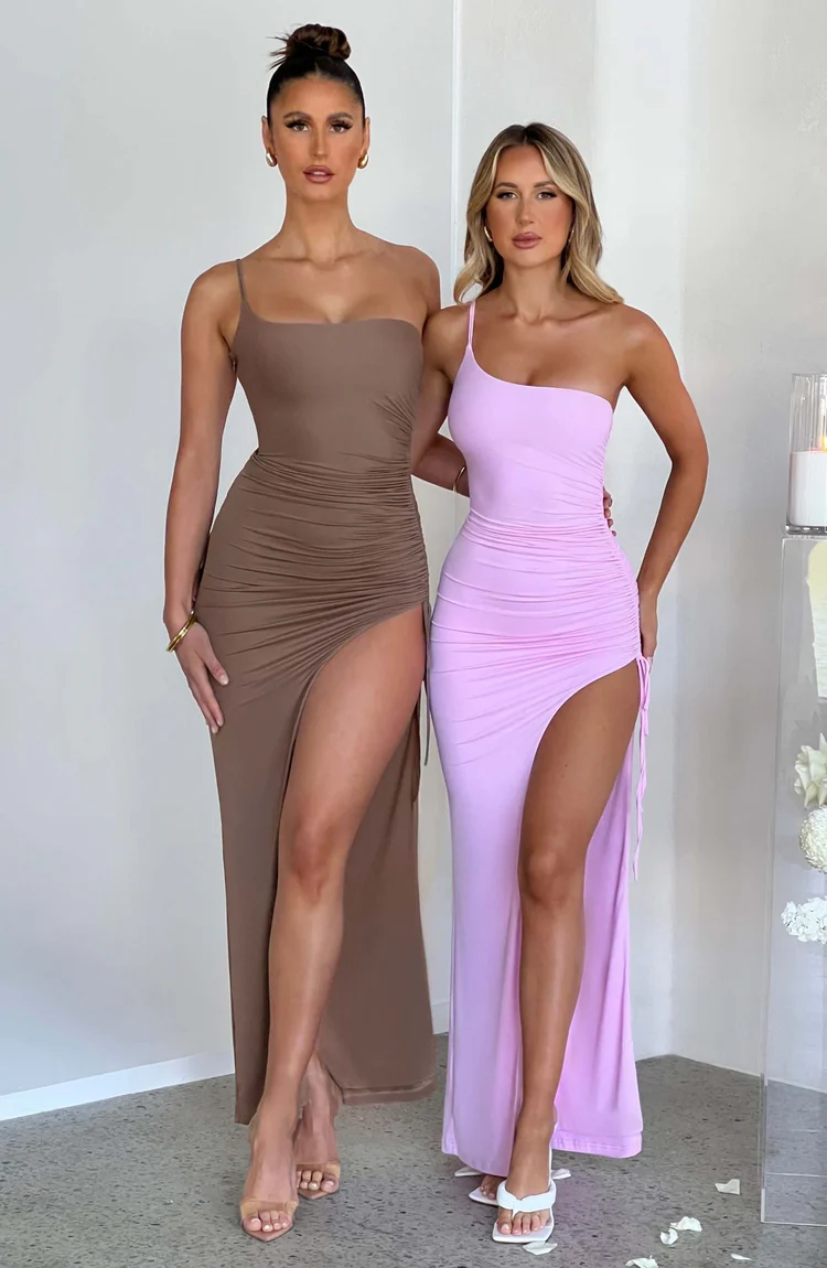 Zahara Maxi Dress - Chocolate - Image 7