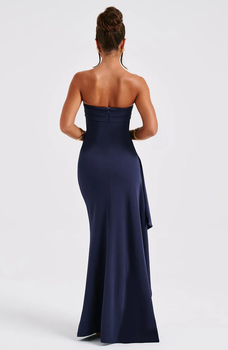 Zarina Maxi Dress - Navy - Image 3