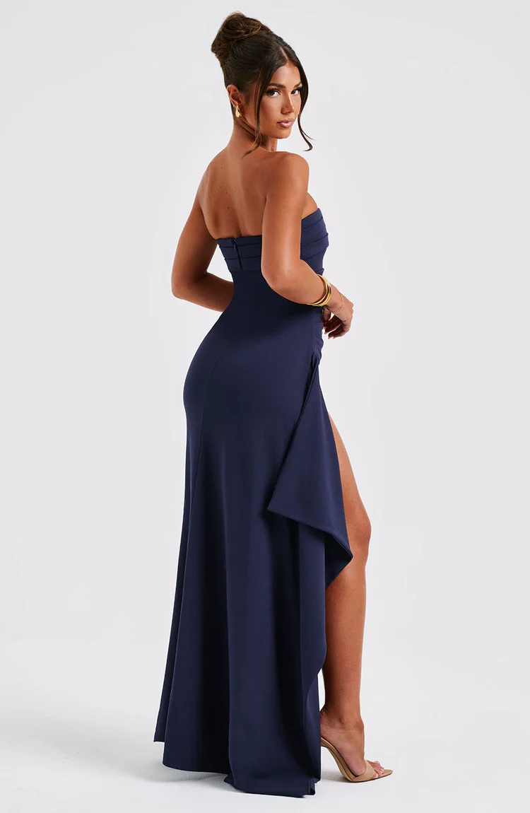 Zarina Maxi Dress - Navy - Image 5
